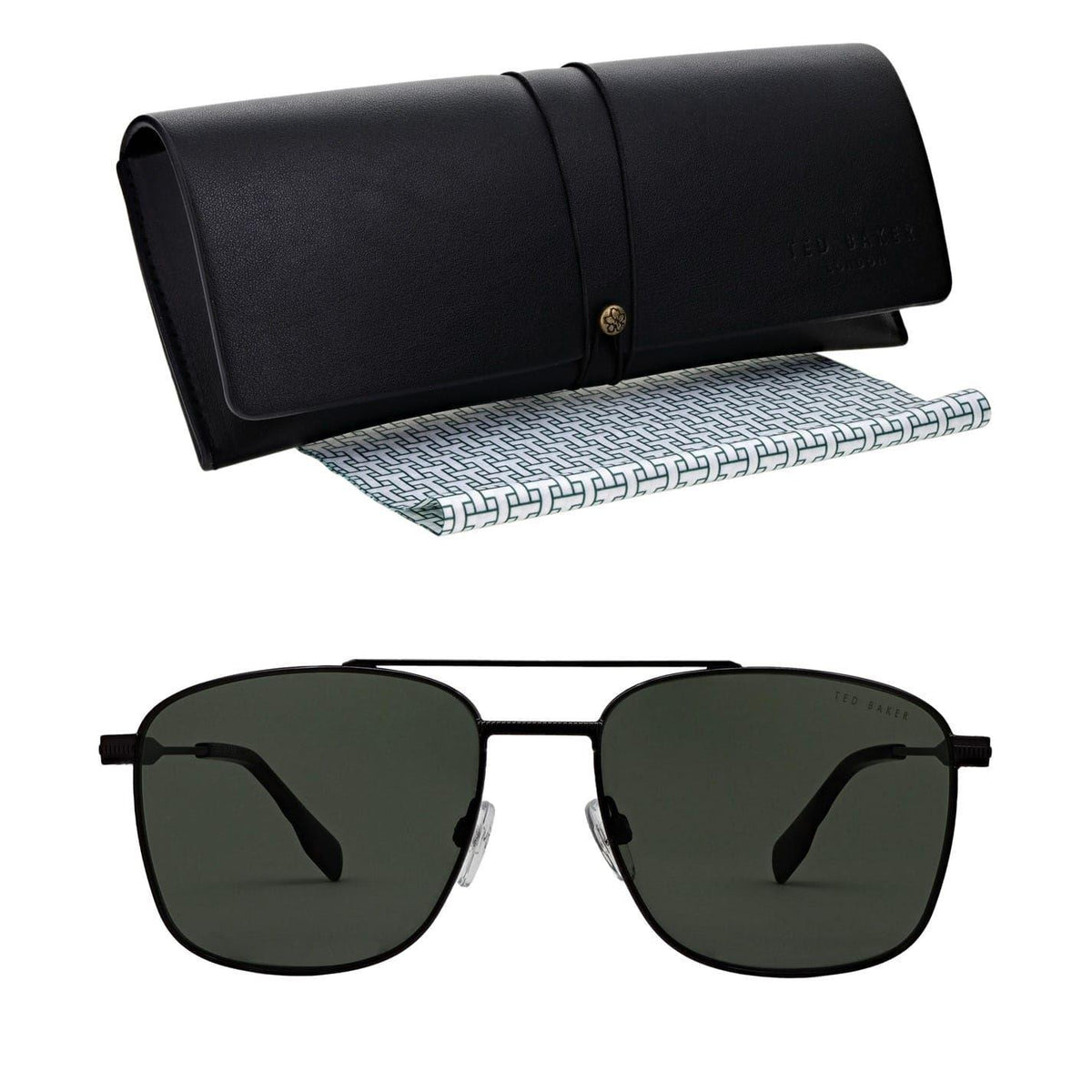 Gunmetal - Lifestyle - Ted Baker Chase Rectangular Sunglasses
