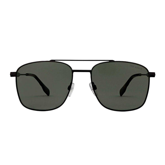 Gunmetal - Front - Ted Baker Chase Rectangular Sunglasses