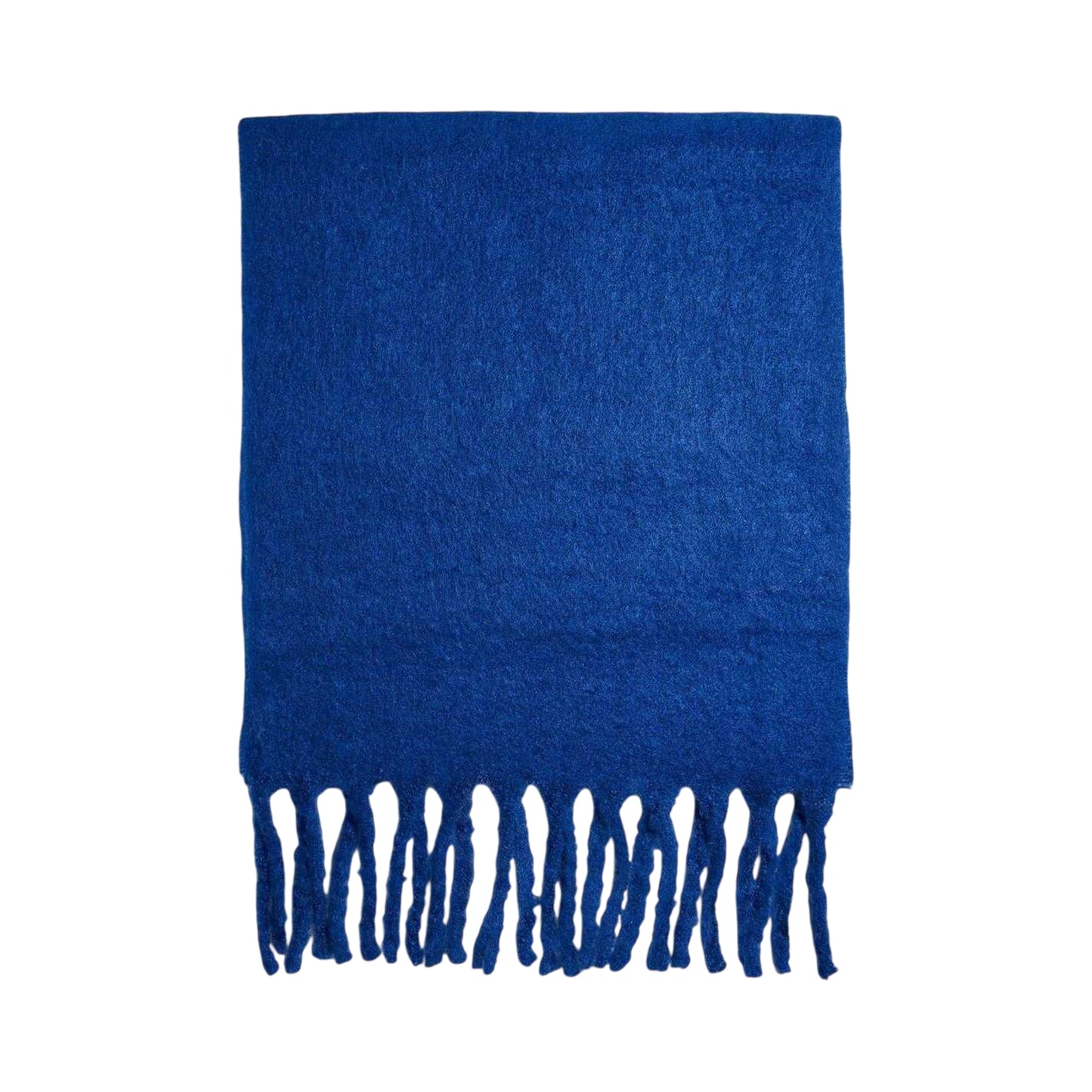 Blue - Back - Pieces Womens-Ladies Fringe Textured Scarf