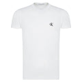 White - Front - Calvin Klein Mens Essential Organic Cotton Slim T-Shirt