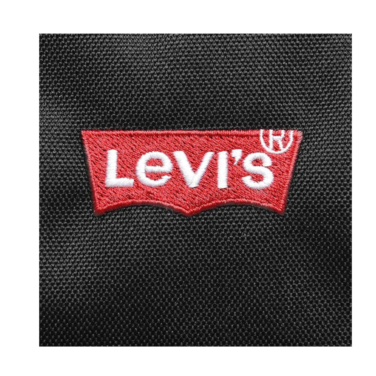 Black-Red - Pack Shot - Levis Logo Eco Friendly Tab Detail Backpack