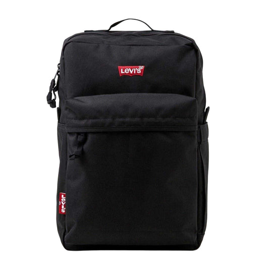 Black-Red - Front - Levis Logo Eco Friendly Tab Detail Backpack