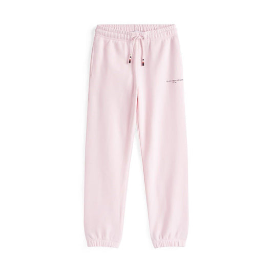 Light Pink - Front - Tommy Hilfiger Childrens-Kids Solid Regular Joggers