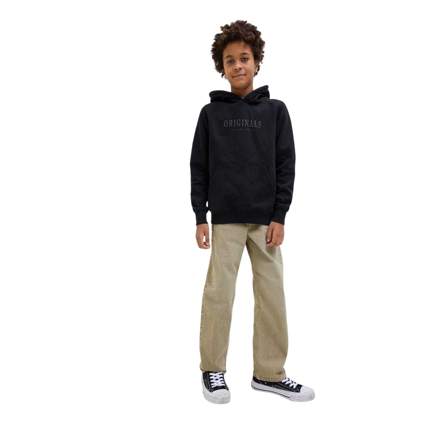 Desert Dust - Pack Shot - Jack And Jones Boys Chris Denim Relaxed Fit Jeans