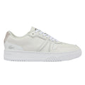 White - Front - Lacoste Unisex Adult L001 Leather Trainers