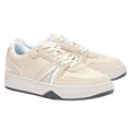 Off White - Pack Shot - Lacoste Unisex Adult L001 Leather Trainers