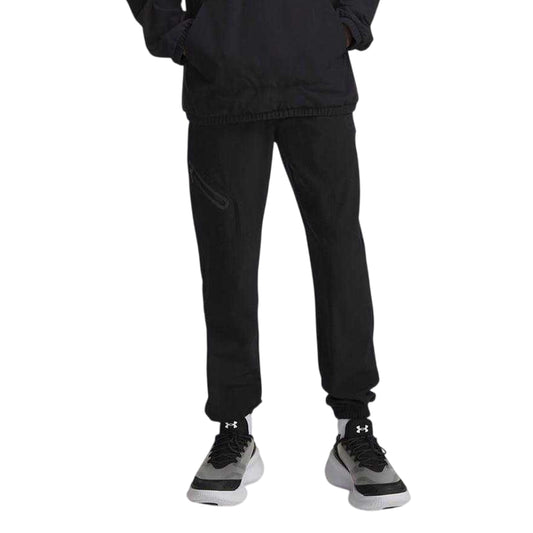 Black - Front - Under Armour Boys Unstoppable Joggers