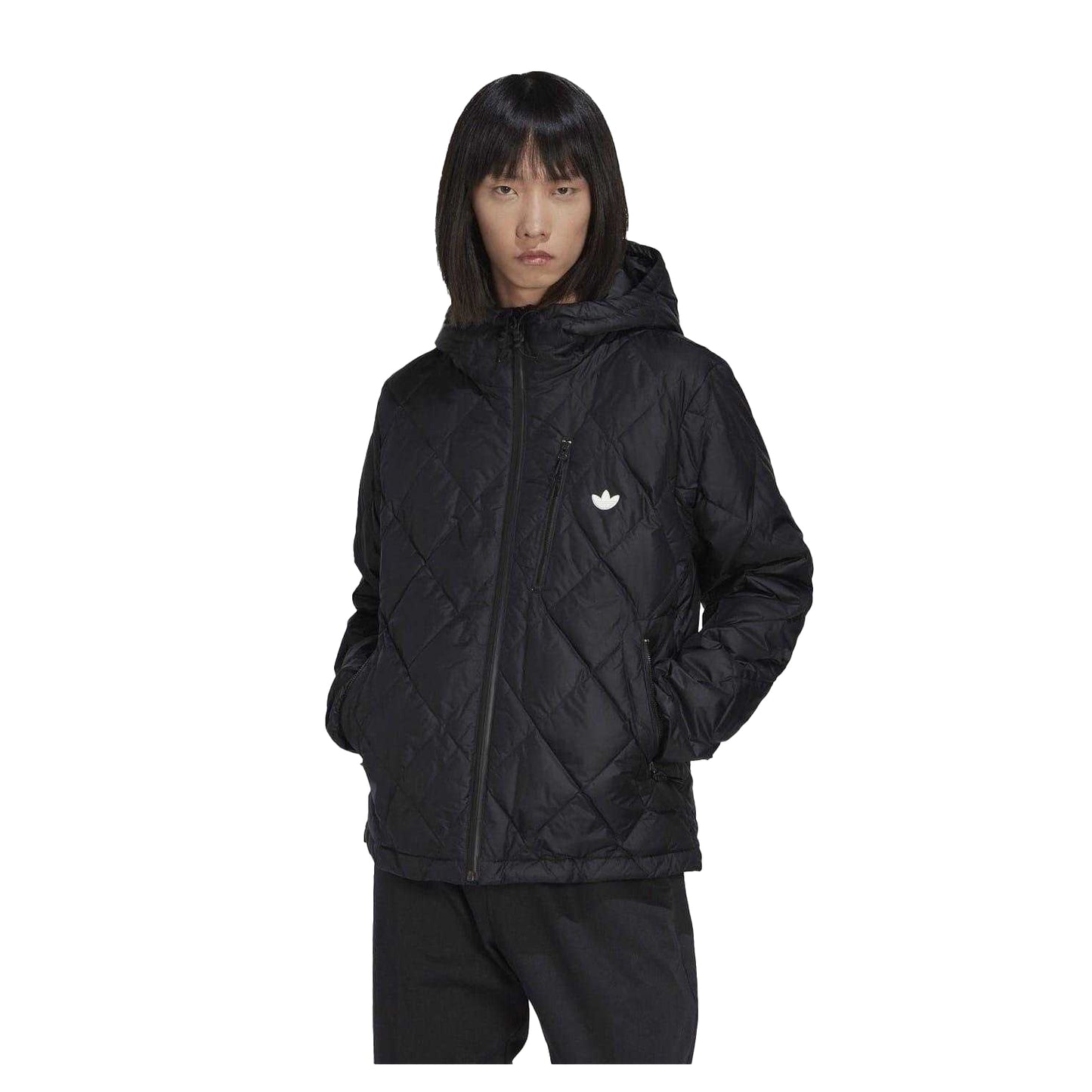 Black - Lifestyle - Adidas Unisex Adult Regular Hooded Jacket