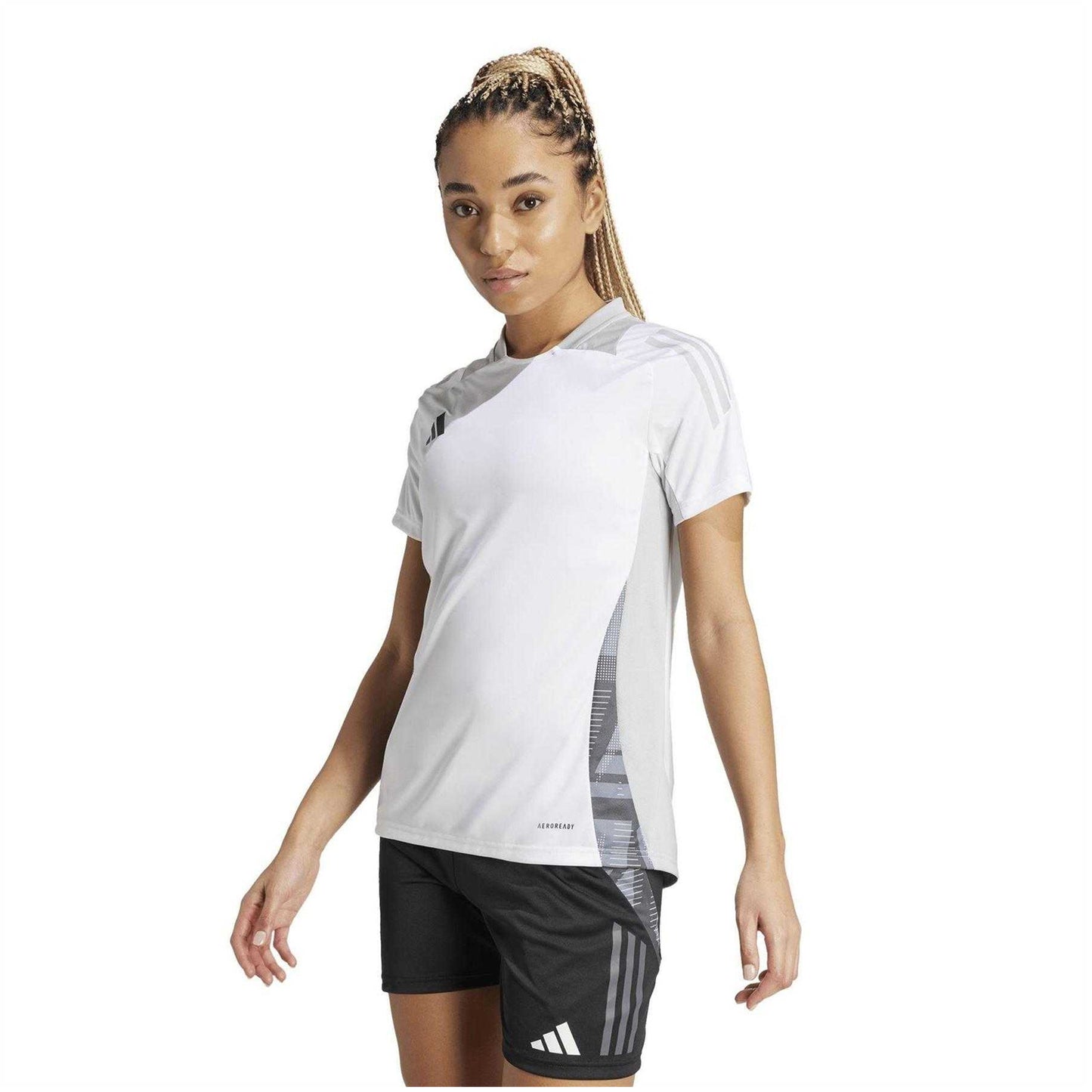 White - Lifestyle - Adidas Womens-Ladies Tiro 24 Competition Football Jersey