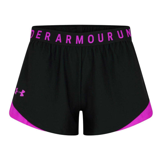 Black - Front - Under Armour Womens-Ladies Play Up Shorts