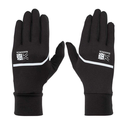 Black - Front - Karrimor Mens Running Sports Gloves