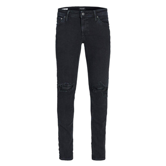 Black Denim - Front - Jack And Jones Mens Liam Denim Jeans