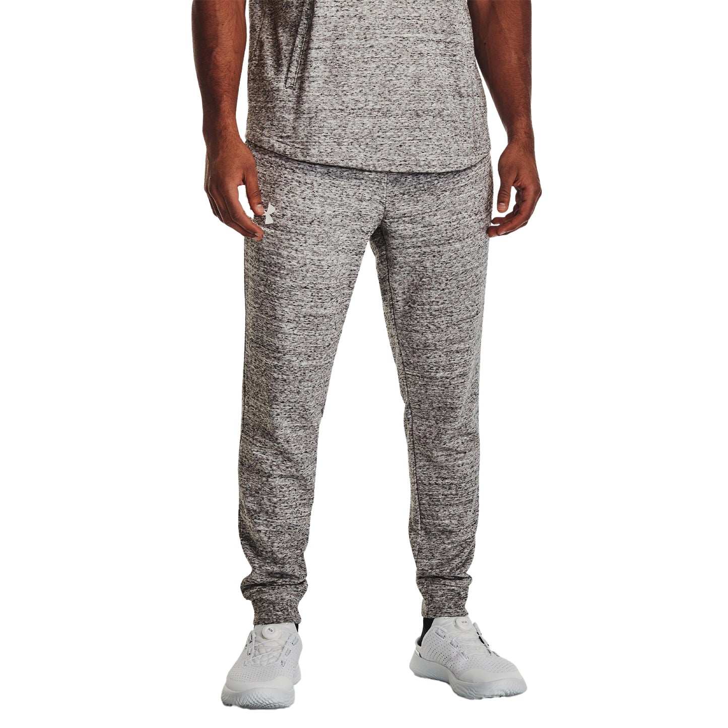 White - Lifestyle - Under Armour Mens Rival Terry Slim Hoodie And Joggers Set