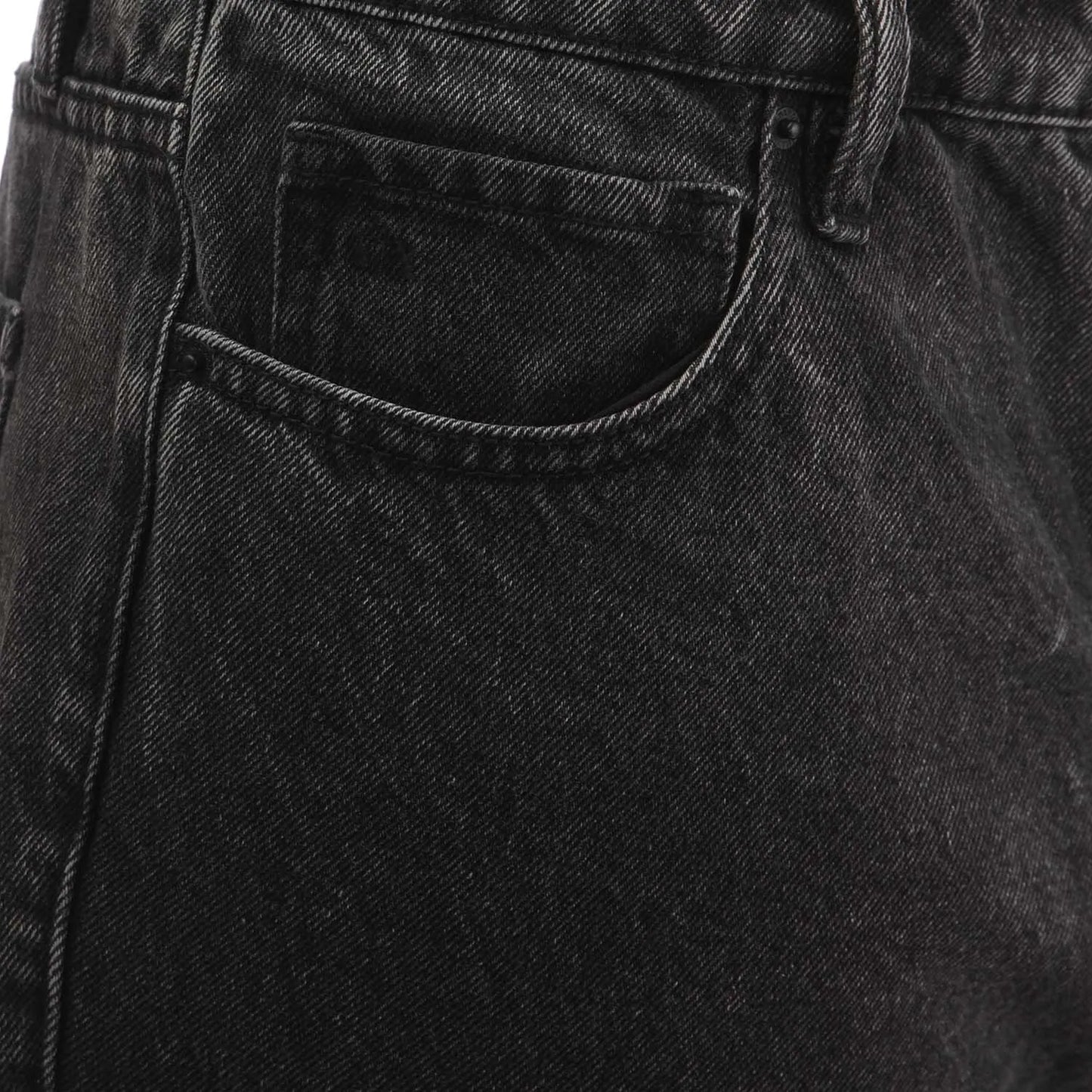 Black - Side - Armani Exchange Womens-Ladies J51 Carrot Fit Jeans