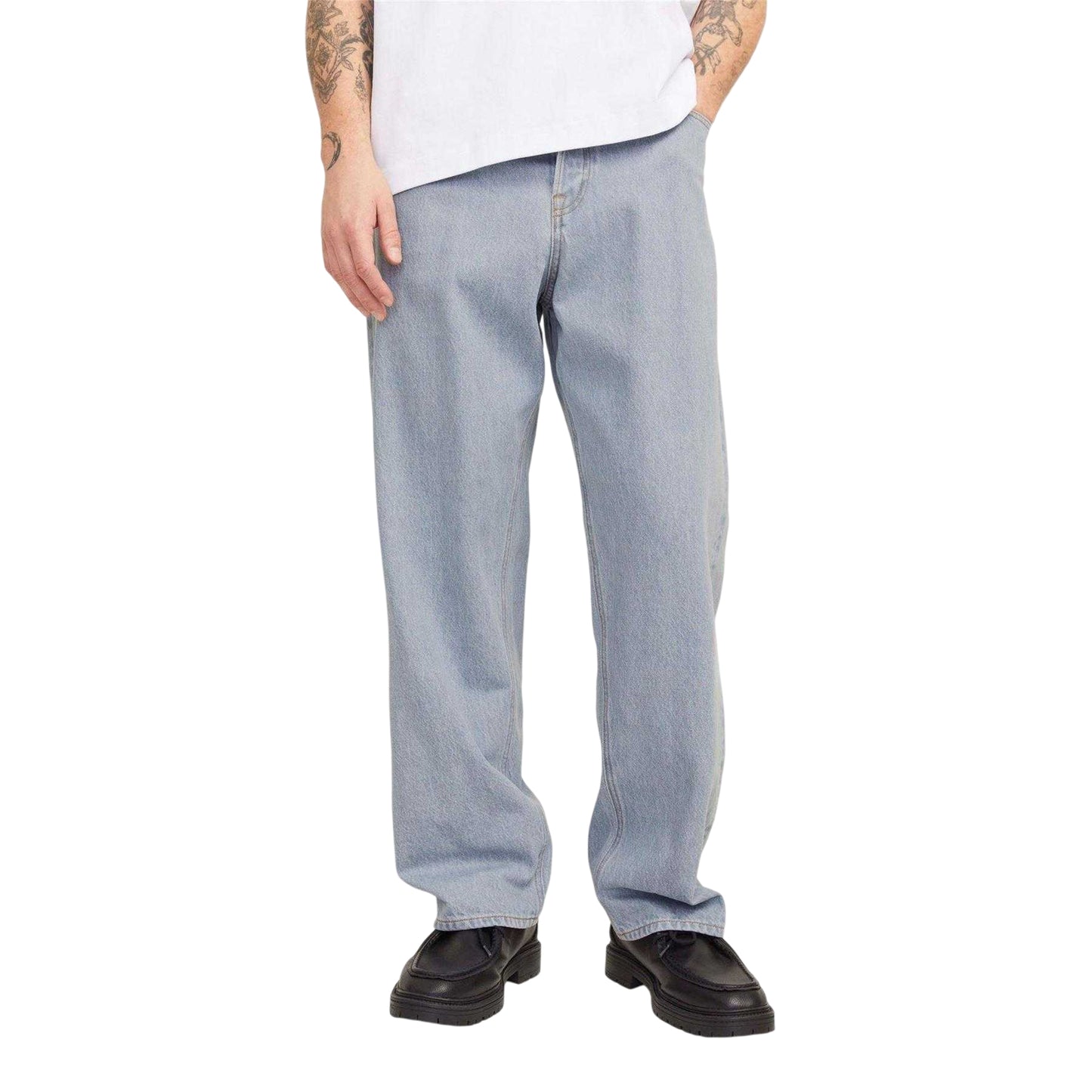 Blue Denim - Side - Jack And Jones Mens 699 Jeans