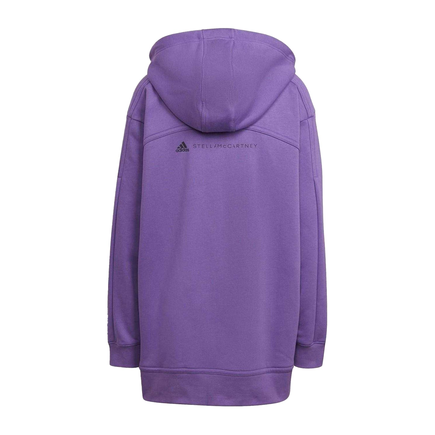 Purple - Back - Adidas Womens-Ladies Oversized Hoodie