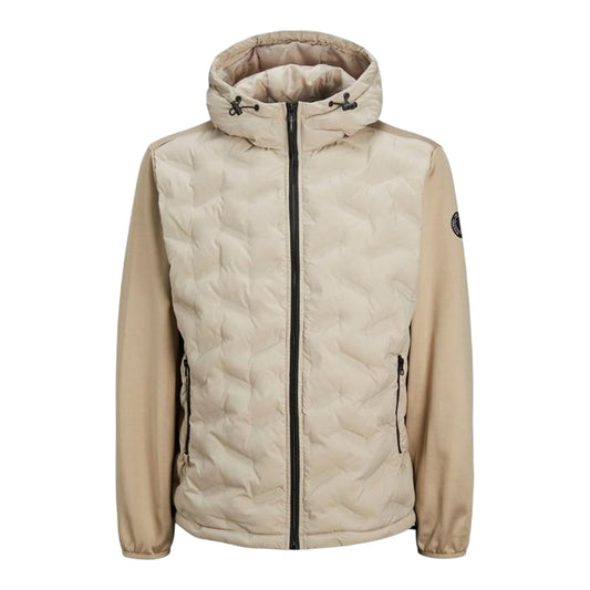 Crockery - Front - Jack And Jones Mens Hooded Hybrid Jacket