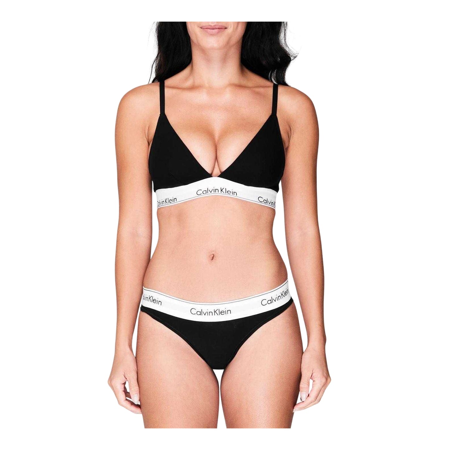 Black - Lifestyle - Calvin Klein Womens-Ladies Cotton Bra