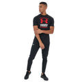 Black - Close up - Under Armour Mens GL Foundation Short-Sleeved T-Shirt