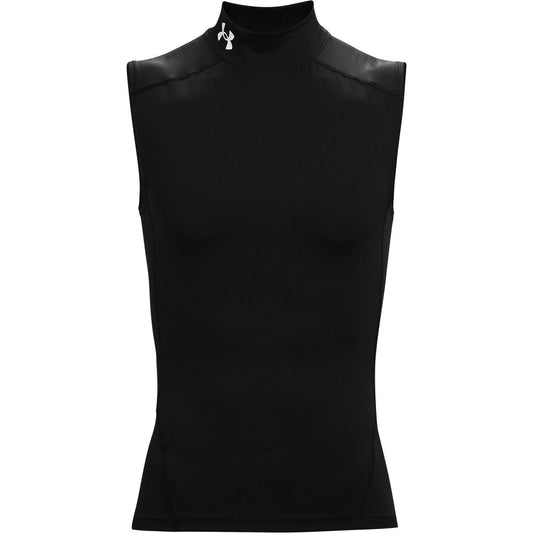 Black-White - Front - Under Armour Mens Sleeveless Vest Top