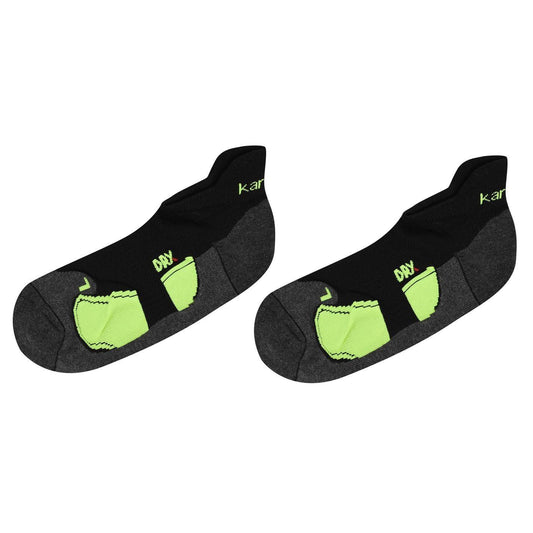 Black - Front - Karrimor Mens Running Ankle Socks (Pack of 2)