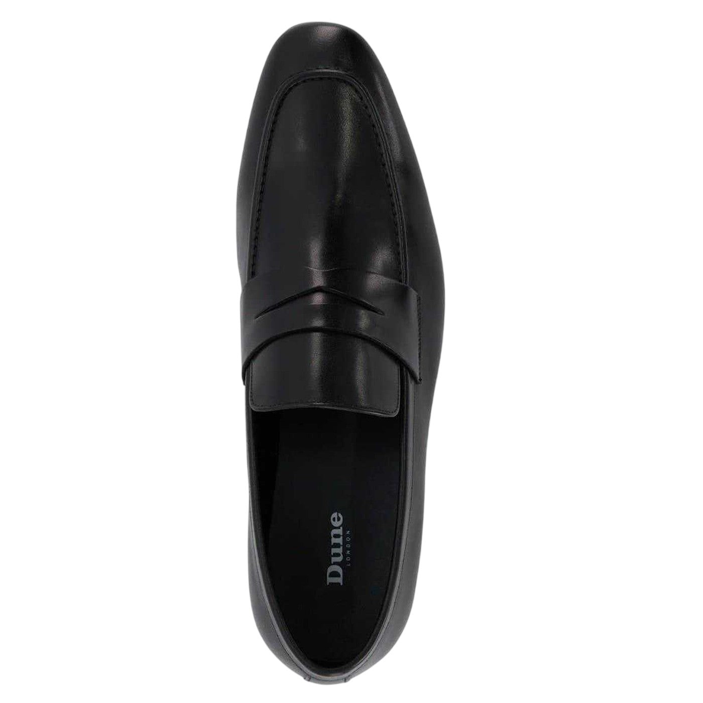 Black - Lifestyle - Dune London Mens Leather Penny Loafers