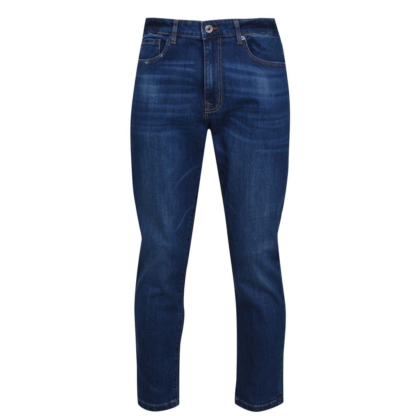 Dark Indigo - Close up - Jack Wills Mens Denim Skinny Jeans
