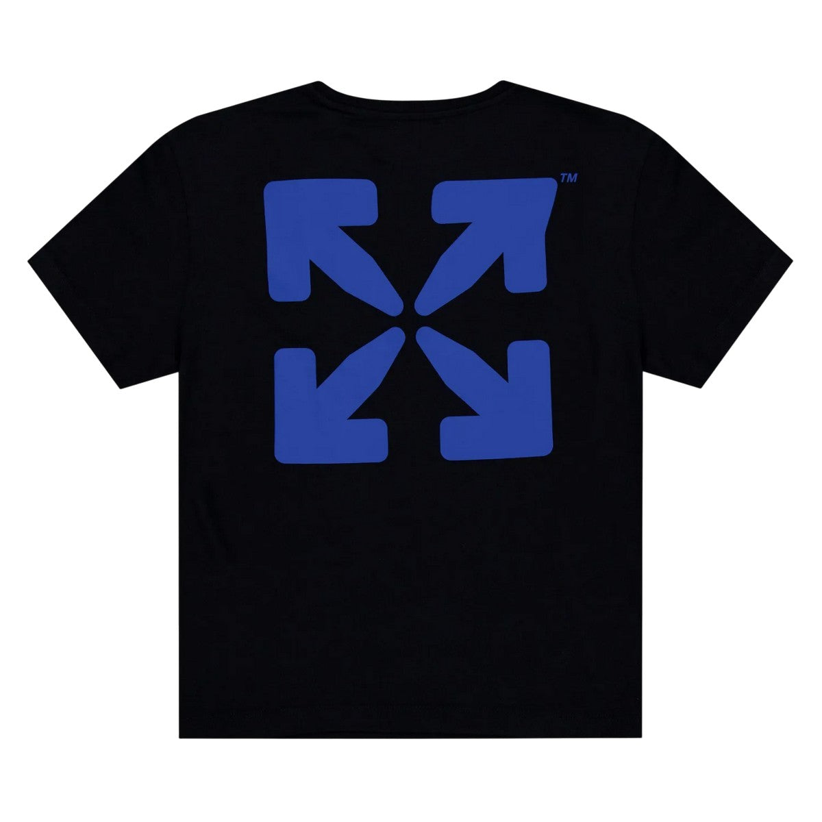 Black Blue - Back - Off White Childrens-Kids Rounded T-Shirt