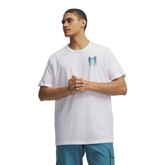 White - Front - Under Armour Mens Logo T-Shirt