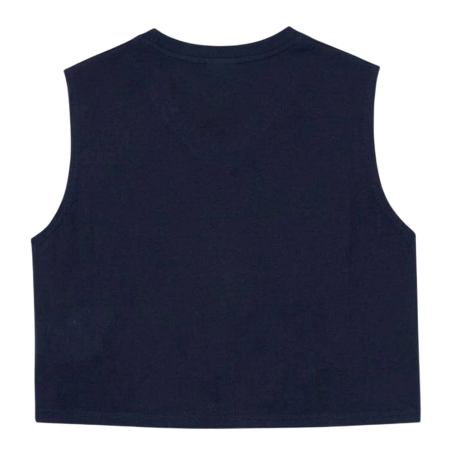 Blue - Back - Lacoste Womens-Ladies Sport Relaxed Fit Sleeveless Crop Top