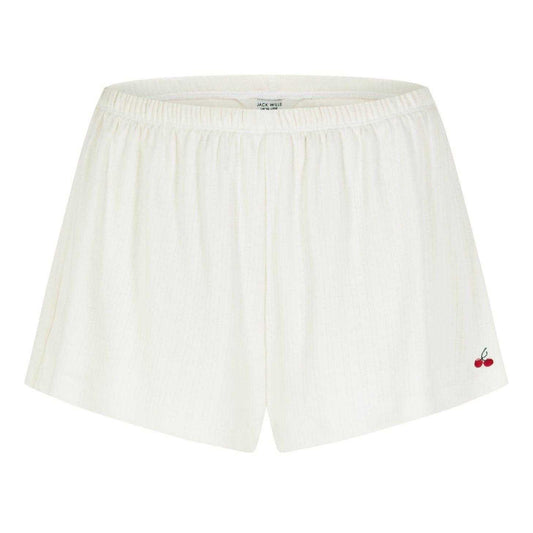 Vintage White - Front - Jack Wills Womens-Ladies Cotton Relaxed Fit Sweat Shorts