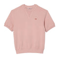 Pink - Front - Lacoste Womens-Ladies Fleece Natural Dyed T-Shirt