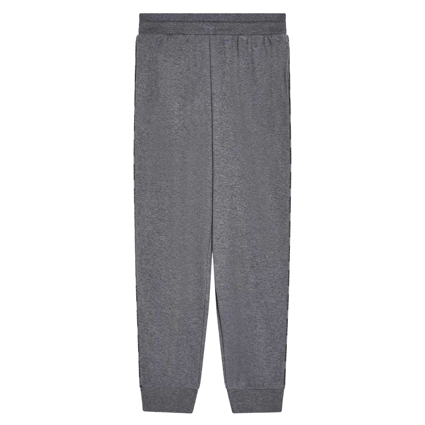 Grey Melange - Back - Emporio Armani EA7 Mens Fleece Relaxed Fit Joggers