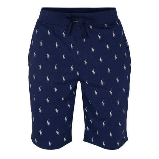 Navy - Front - Ralph Lauren Womens-Ladies Cotton Jersey Lounge Shorts