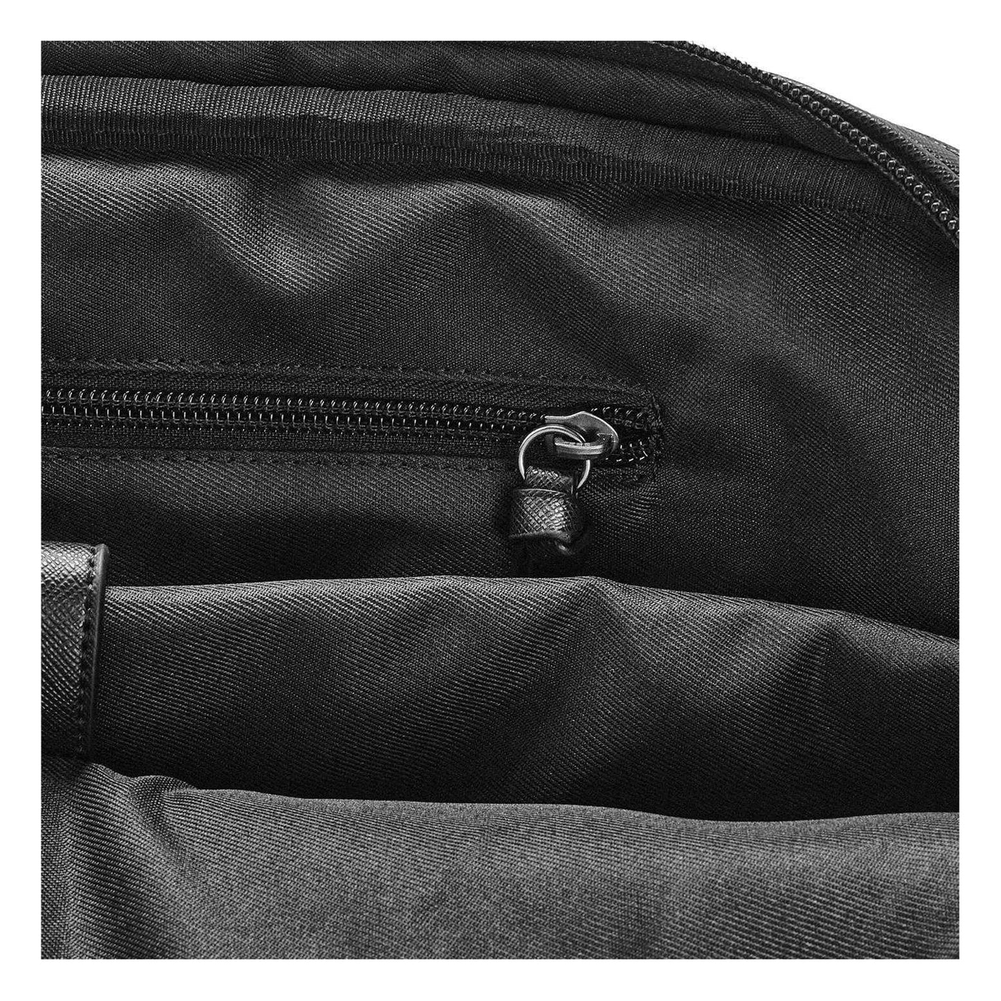 Black - Side - Ted Baker Faux Leather Document Bag