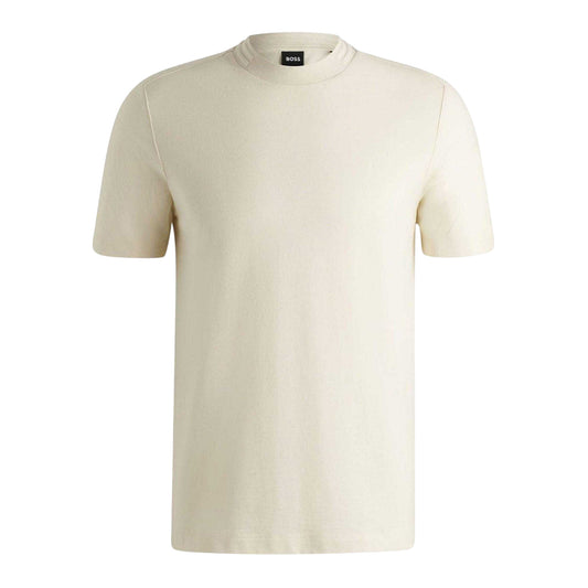 White - Front - Boss Mens Thompson Regular T-Shirt