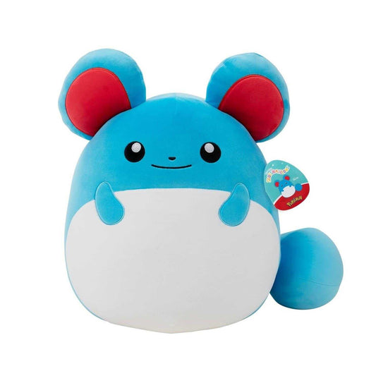 Blue-White - Front - Squishmallows Pokemon Marill Plush Toy