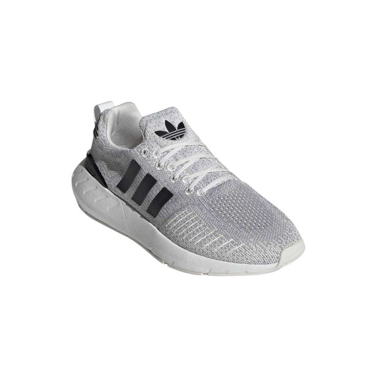 White-Black - Front - Adidas Womens-Ladies Swift Run 22 Textile Trainers