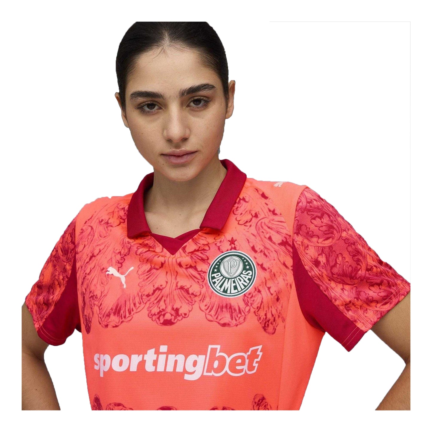 Glowing Red - Side - Puma Womens-Ladies KidSuper Football Goalkeeper Jersey