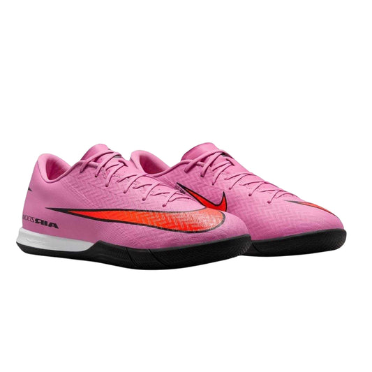 Pink-Black - Front - Nike Unisex Adult Mercurial Indoor Football Shoes