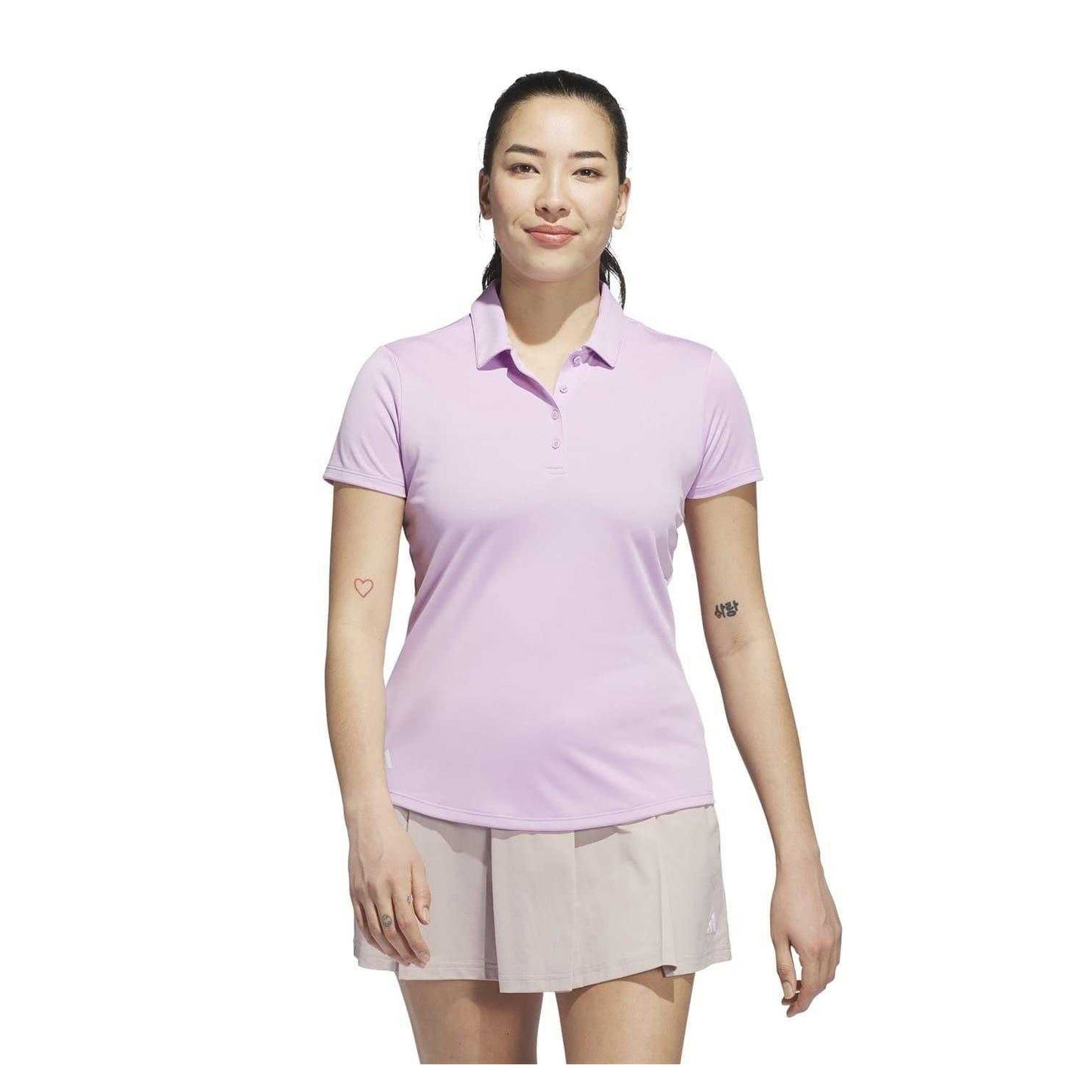 Lavender Purple - Side - Adidas Womens-Ladies Performance Golf Polo Shirt