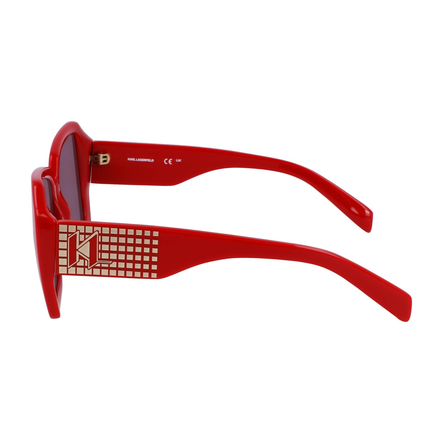 Red - Pack Shot - Karl Lagerfeld Unisex Adult Logo Sunglasses