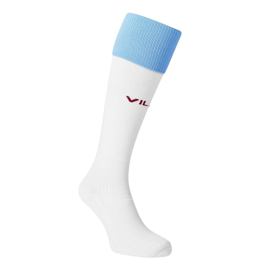 Brilliant White - Front - Castore Unisex Adult Aston Villa F.C Football Socks
