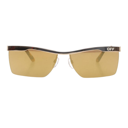 Gold - Front - Off White Rimini Mirrored Sunglasses