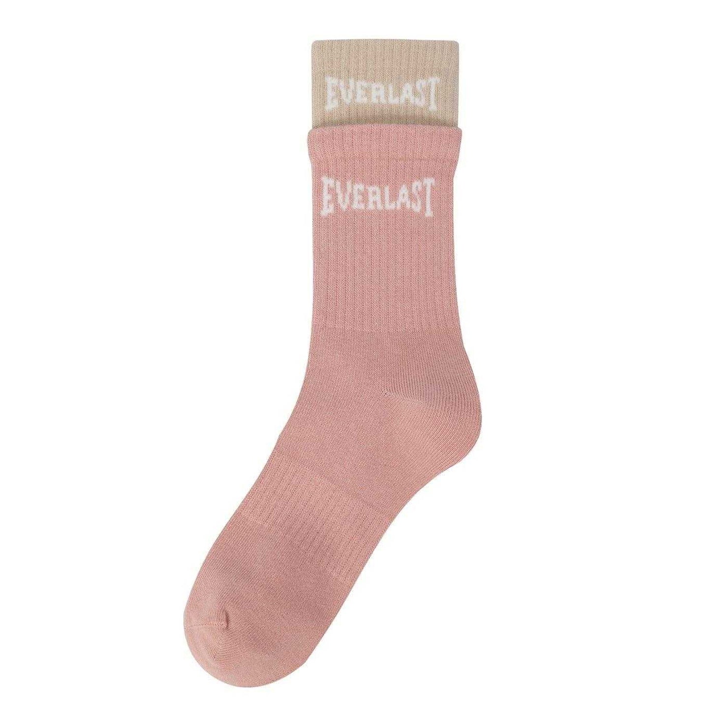 Multicoloured - Pack Shot - Everlast Womens-Ladies Lettering Crew Socks (Pack of 2)