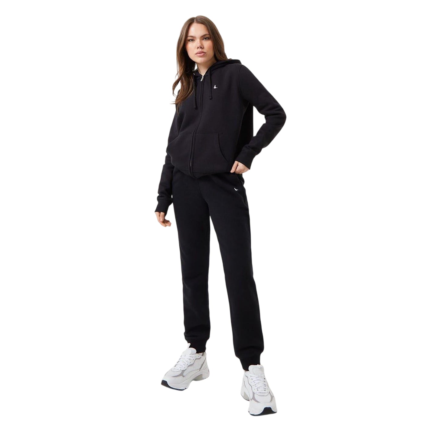 Black - Lifestyle - Jack Wills Womens-Ladies Pheasant Logo Full Zip Hoodie
