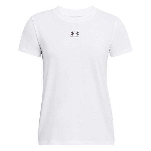 White - Front - Under Armour Womens-Ladies Off Campus T-Shirt