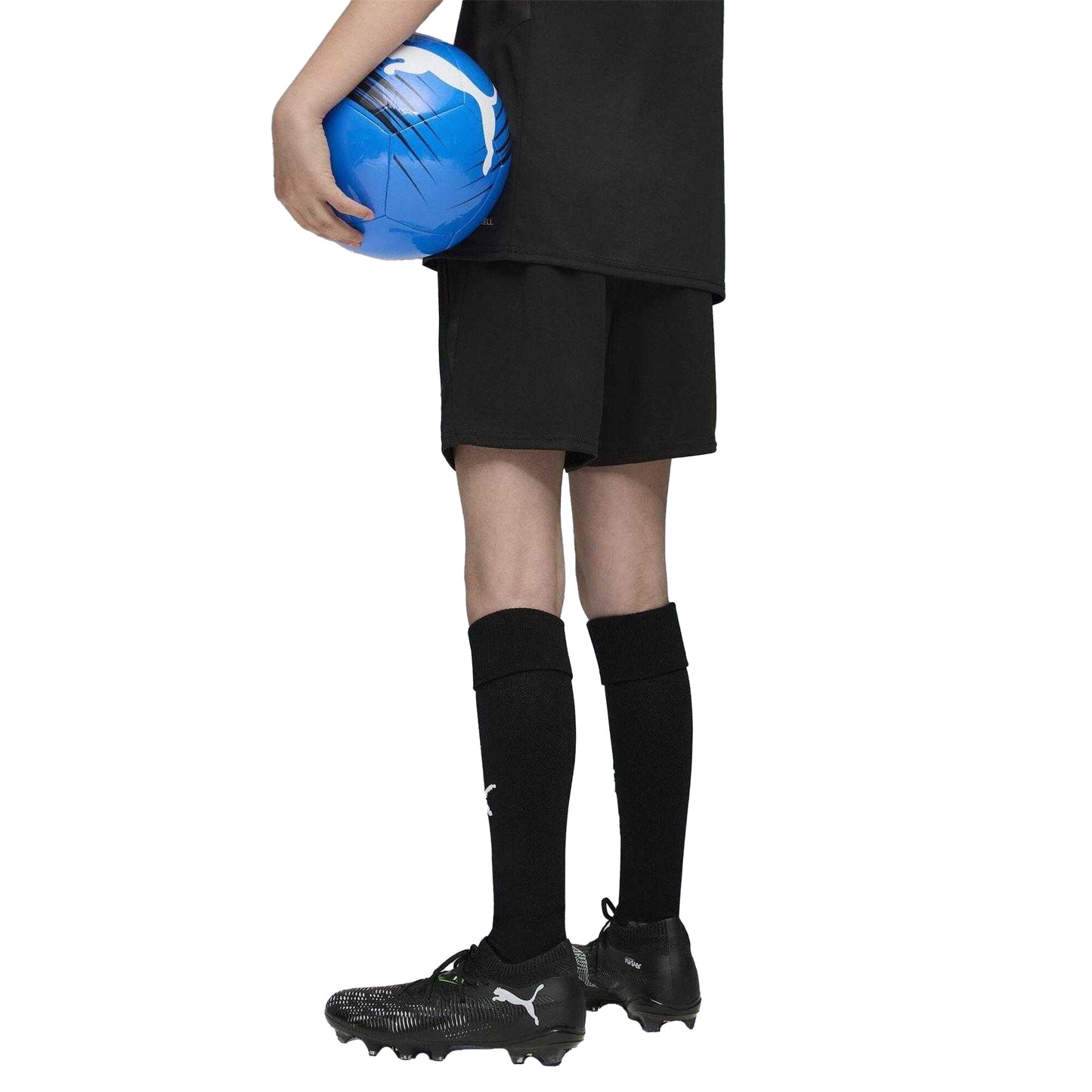 Black-Blue - Pack Shot - Puma Childrens-Kids Cup Shorts
