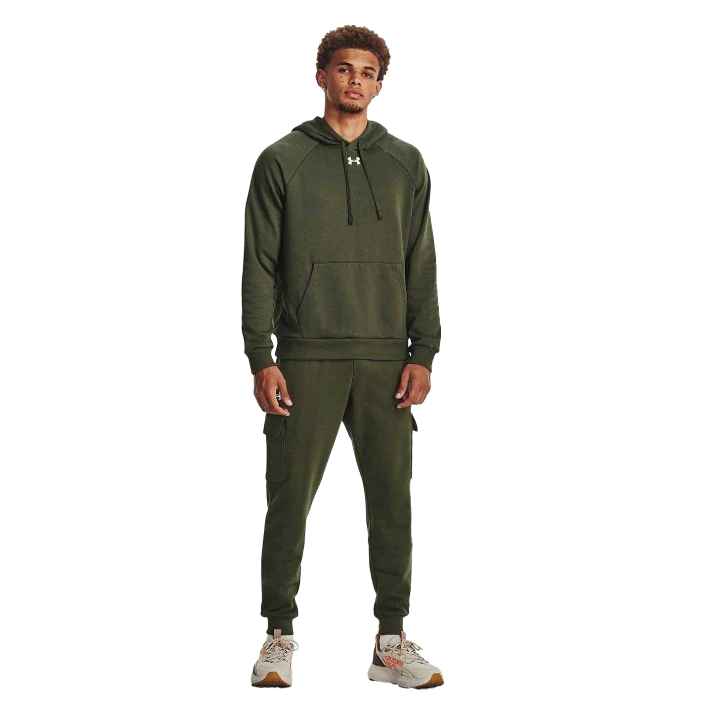 Marine-White - Lifestyle - Under Armour Mens Fleece Hoodie