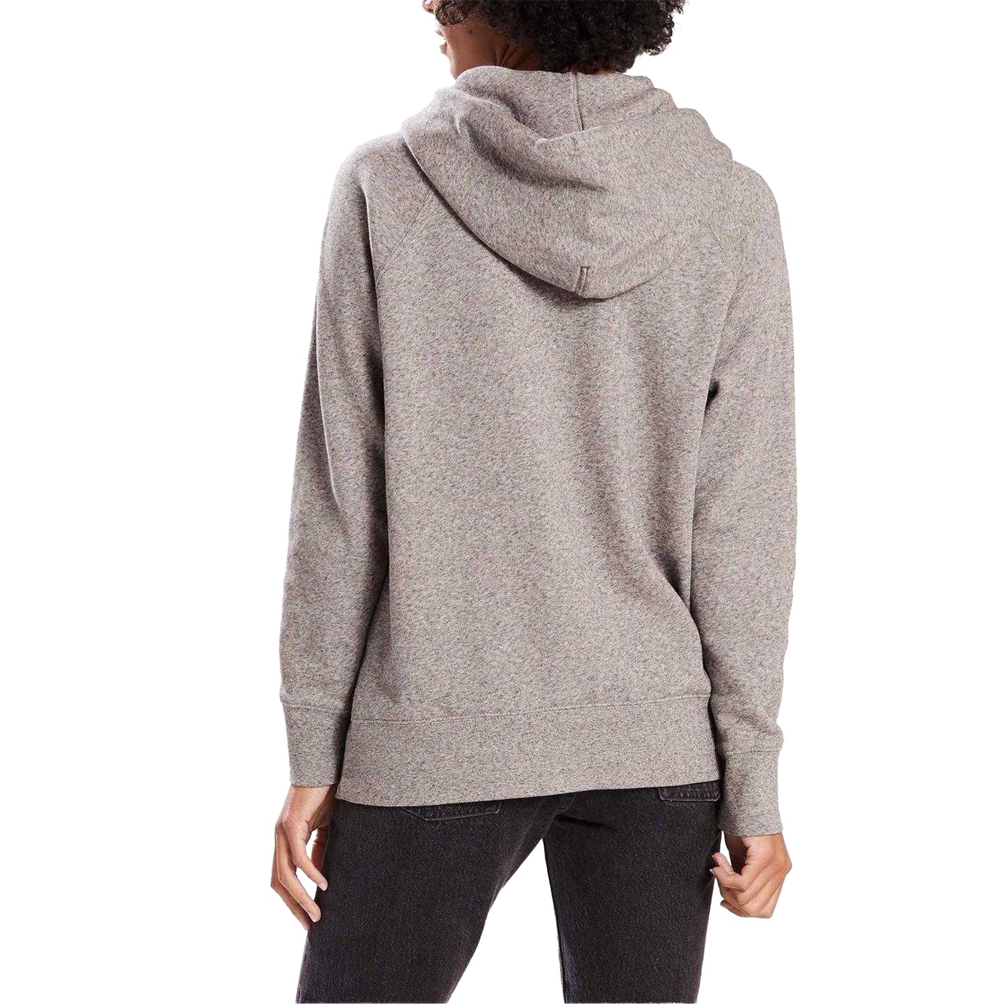 Grey - Pack Shot - Levis Womens-Ladies Oth Batwing Logo Hoodie